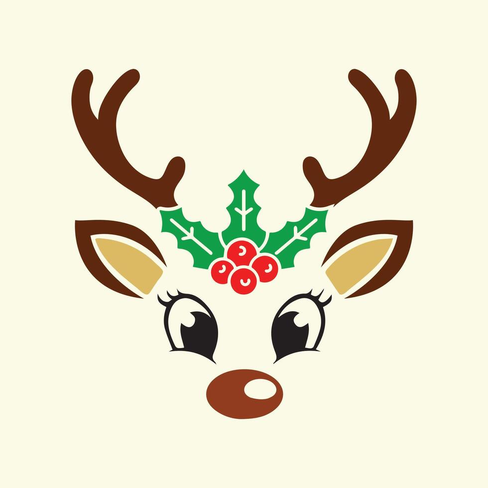 Bowtie Blush Rudolph vector
