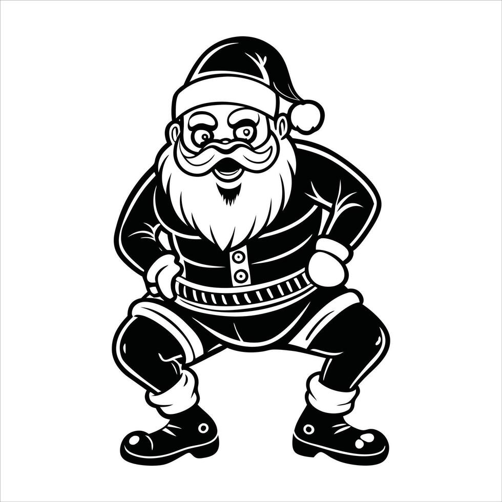 Santa s Red Suit Drama vector