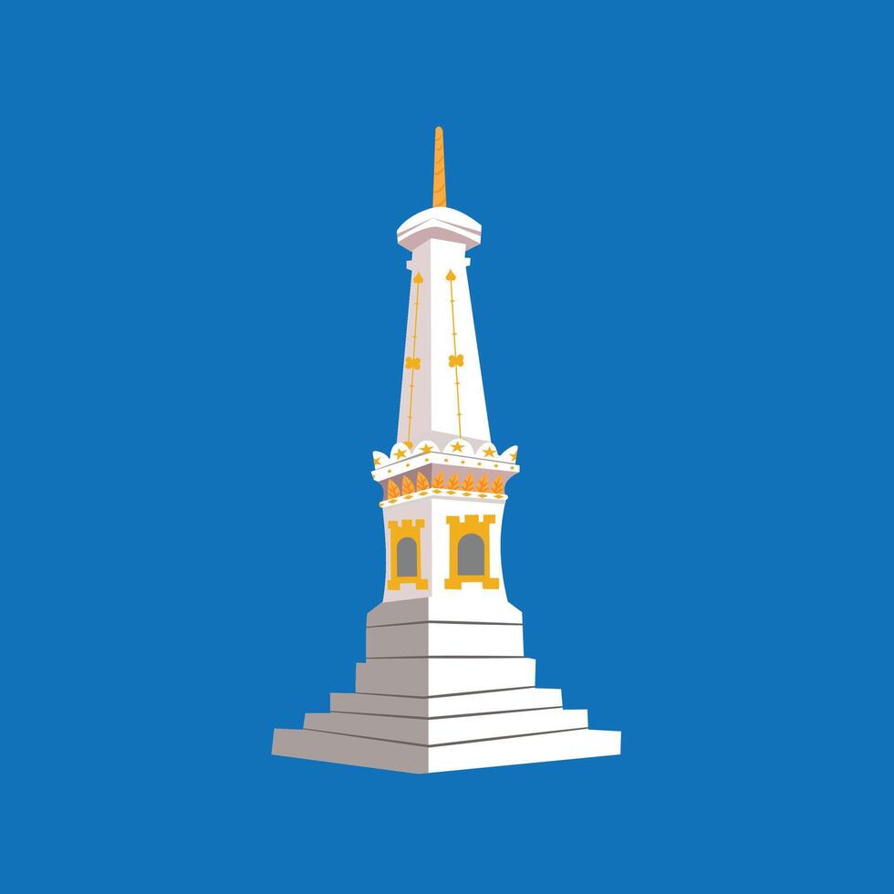 tugu jogja from yogyakarta Indonesian Landmark vector