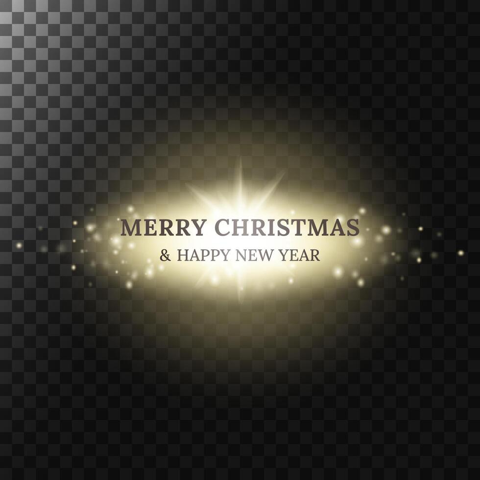Christmas and New Year Glowing bokeh background with shiny elements and particles overlay effect. Magic luxury holiday background backing, banner, promo, greeting card. illustration vector