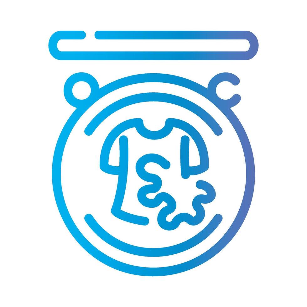 sign Line Gradient Icon White Background vector