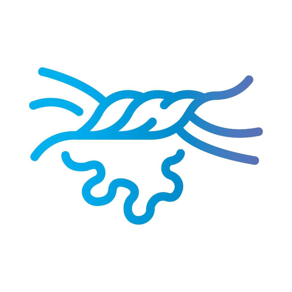 pressing Line Gradient Icon White Background vector