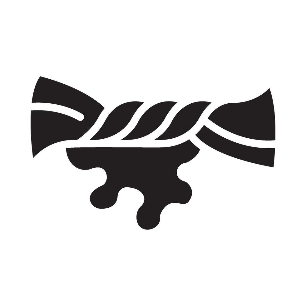 pressing Glyph Icon White Background vector
