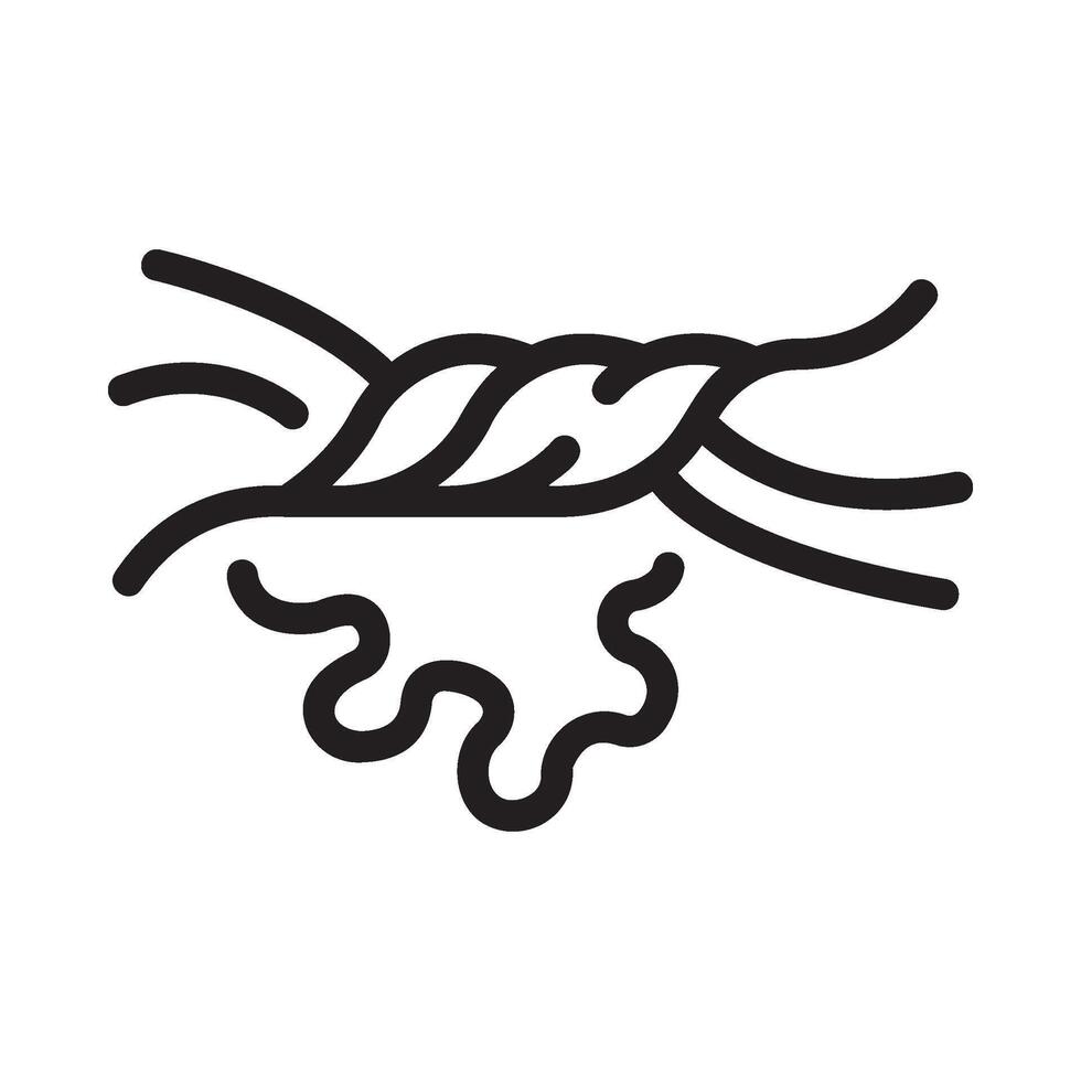 pressing Line Icon White Background vector
