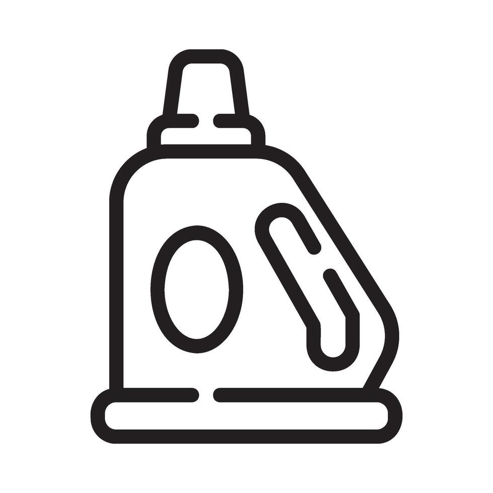 cleaning product Line Icon White Background vector