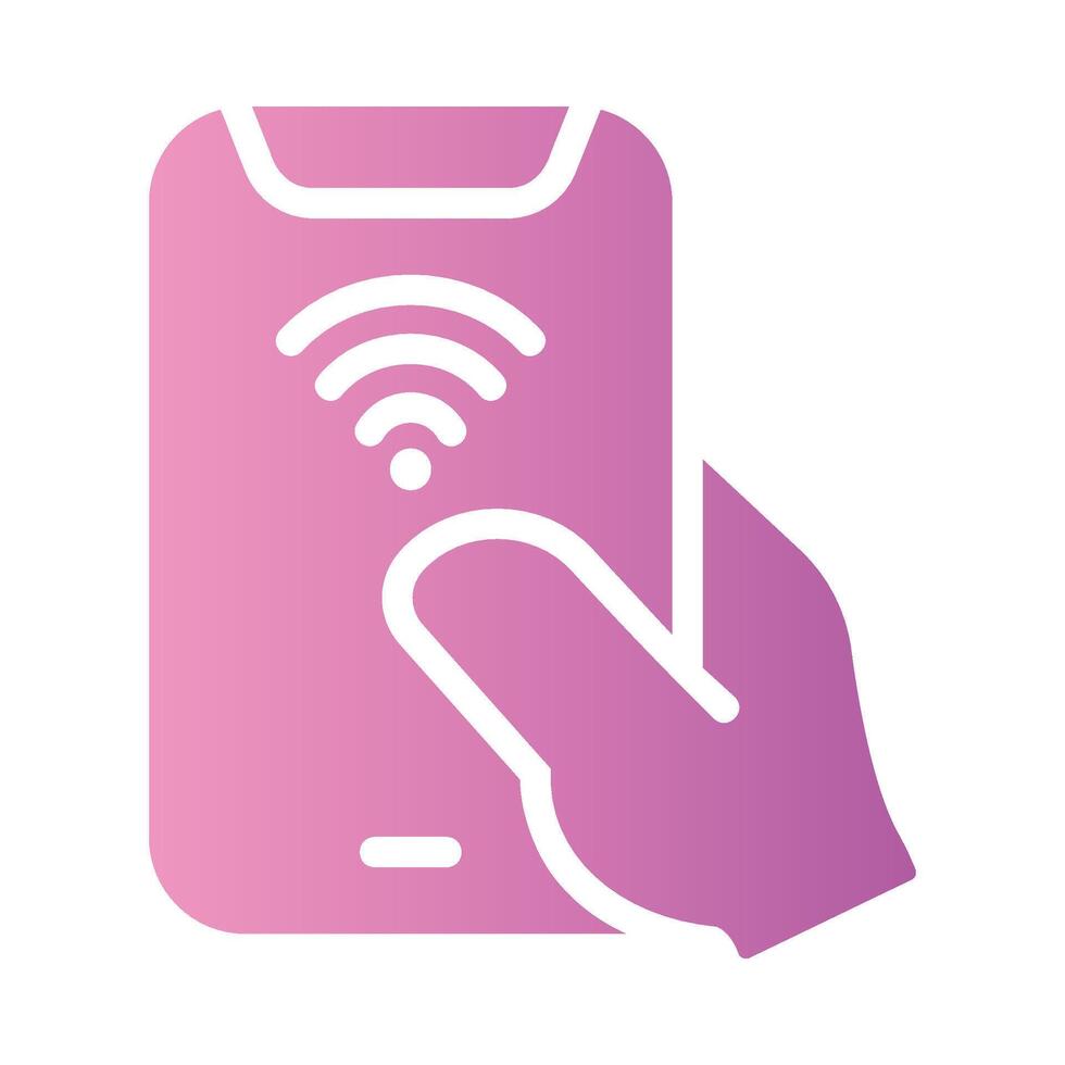 smarthome Flat Gradient Icon White Background vector