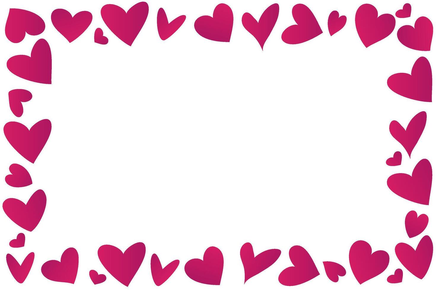 Modern abstract background with pink hearts. illustration on a pink background vector