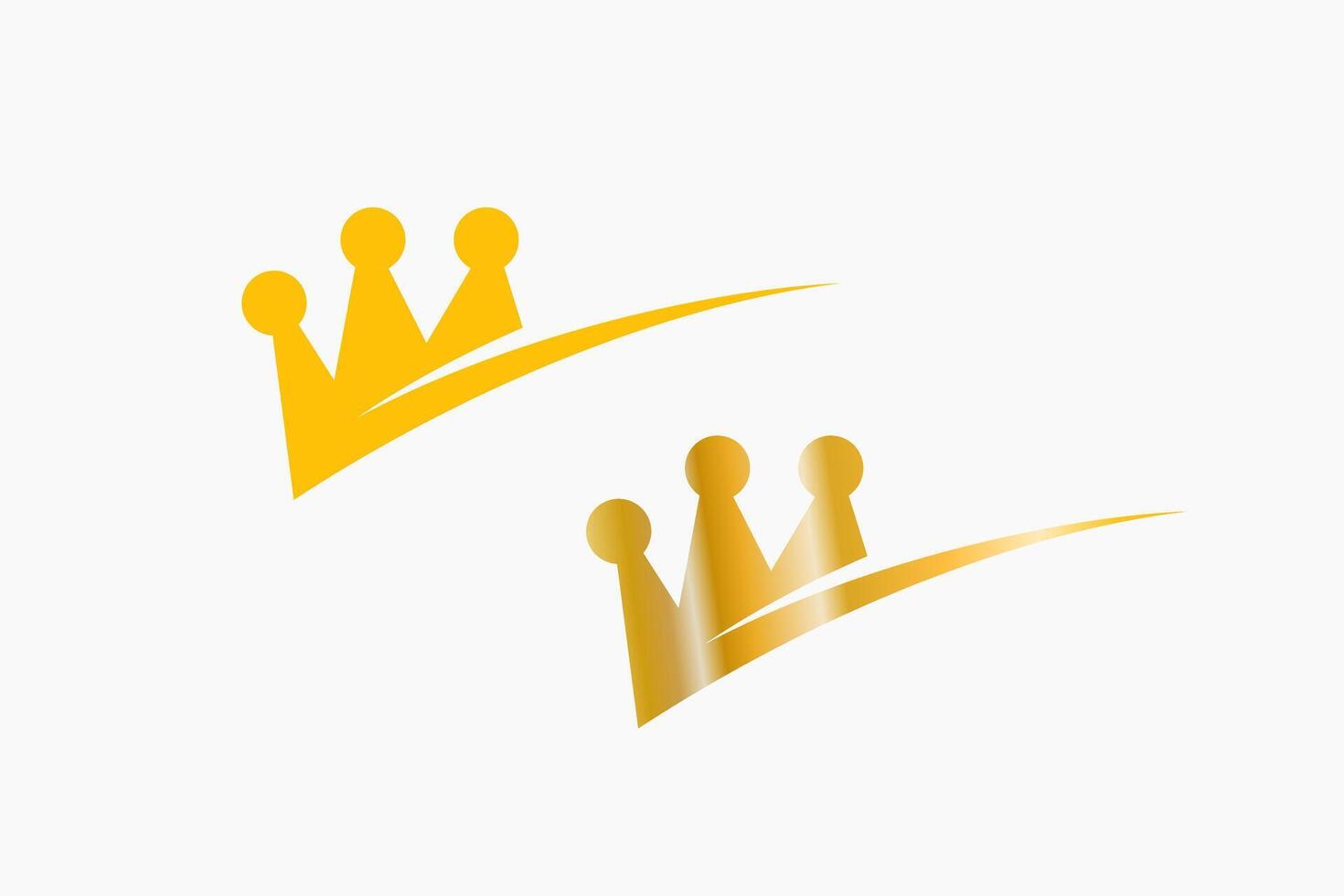 golden crown design royal king vector