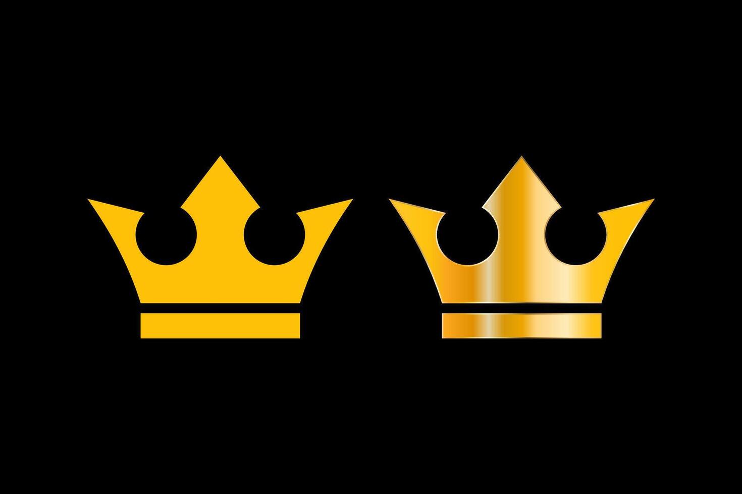 golden crown design royal king vector