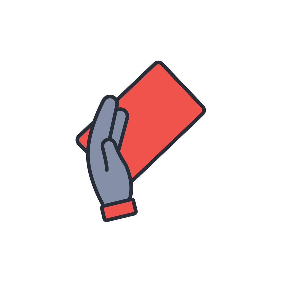 yellow card icon. .Editable stroke.linear style sign for use web design,logo.Symbol illustration. vector