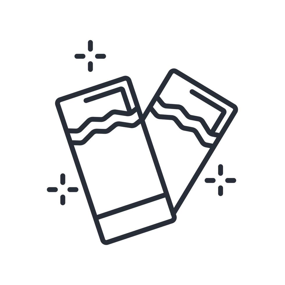 chewing gum icon. .Editable stroke.linear style sign for use web design,logo.Symbol illustration. vector
