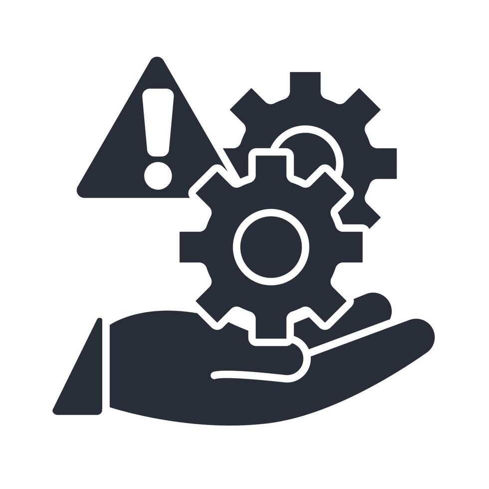 risk management icon. .Editable stroke.linear style sign for use web design,logo.Symbol illustration. vector