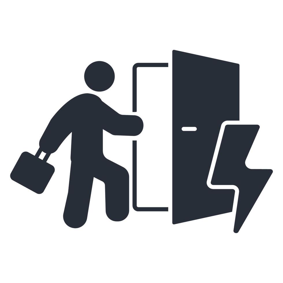 fired icon. .Editable stroke.linear style sign for use web design,logo.Symbol illustration. vector