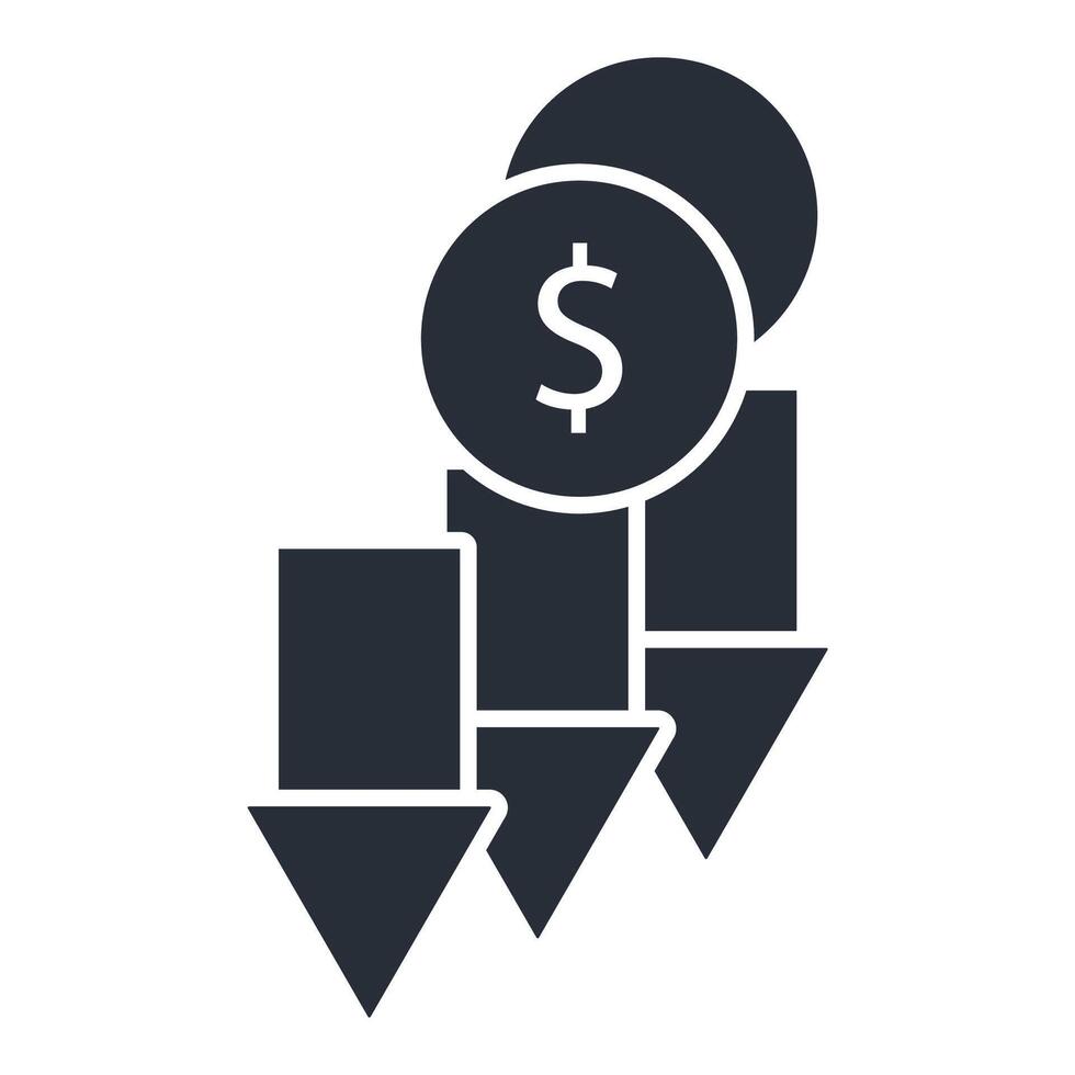 unprofitable icon. .Editable stroke.linear style sign for use web design,logo.Symbol illustration. vector