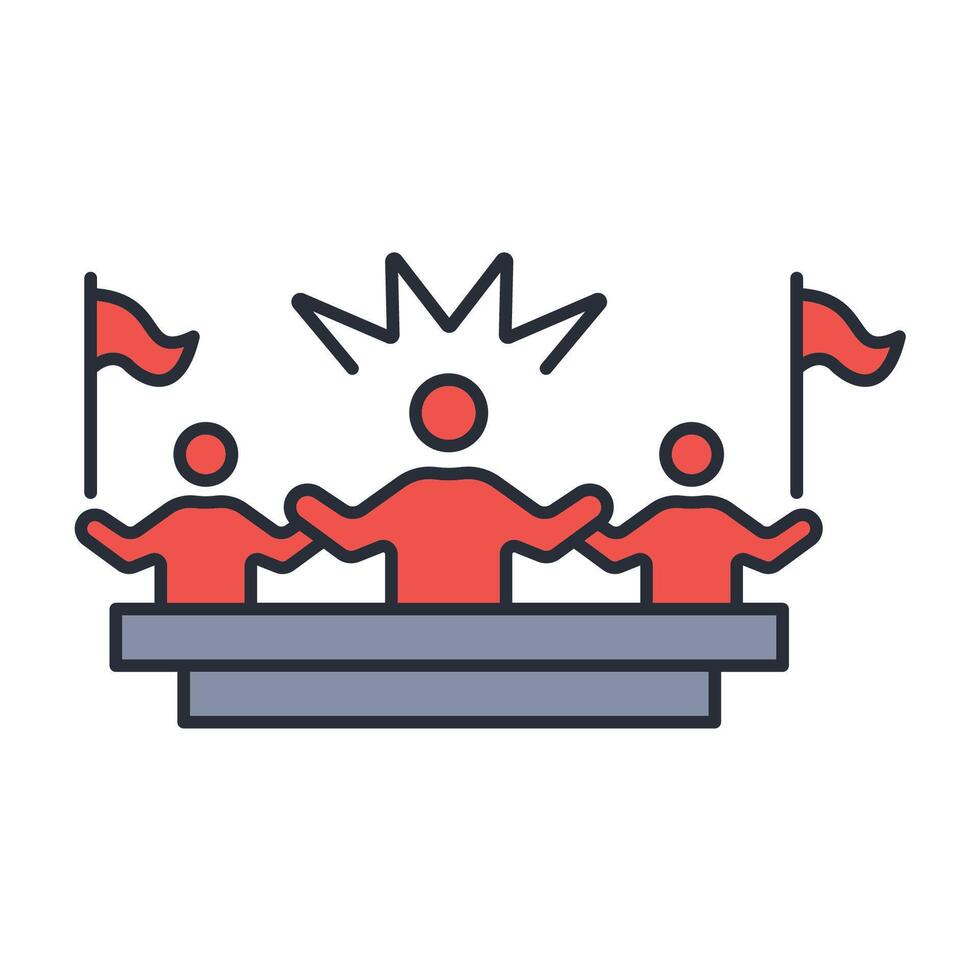 fans icon. .Editable stroke.linear style sign for use web design,logo.Symbol illustration. vector