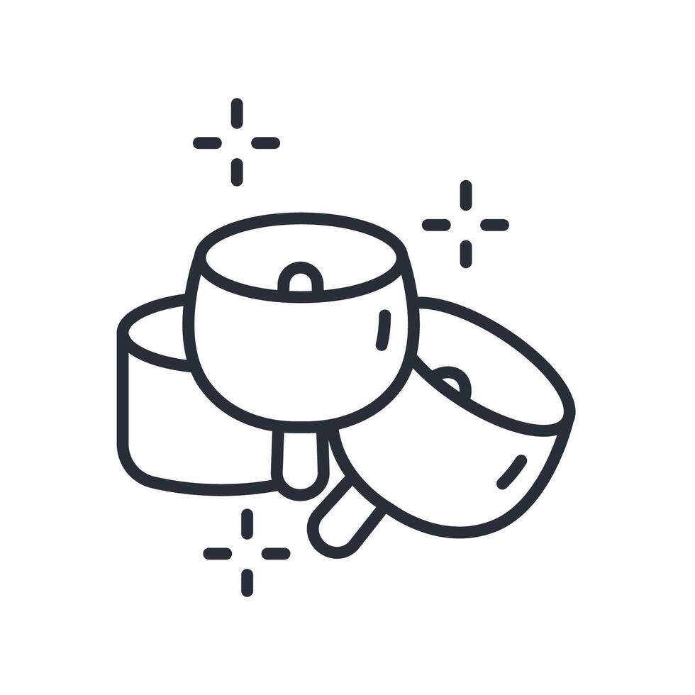 marshmallow icon. .Editable stroke.linear style sign for use web design,logo.Symbol illustration. vector