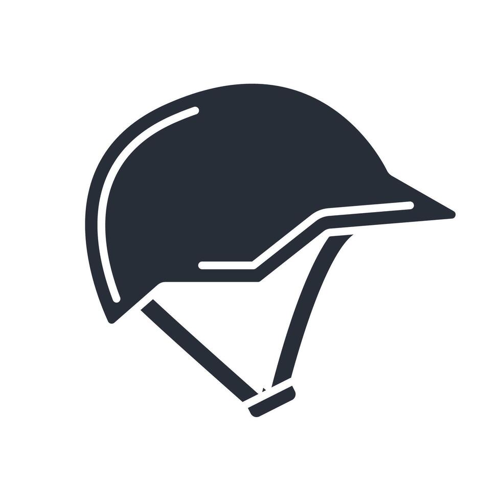 climbing helmets icon. .Editable stroke.linear style sign for use web design,logo.Symbol illustration. vector