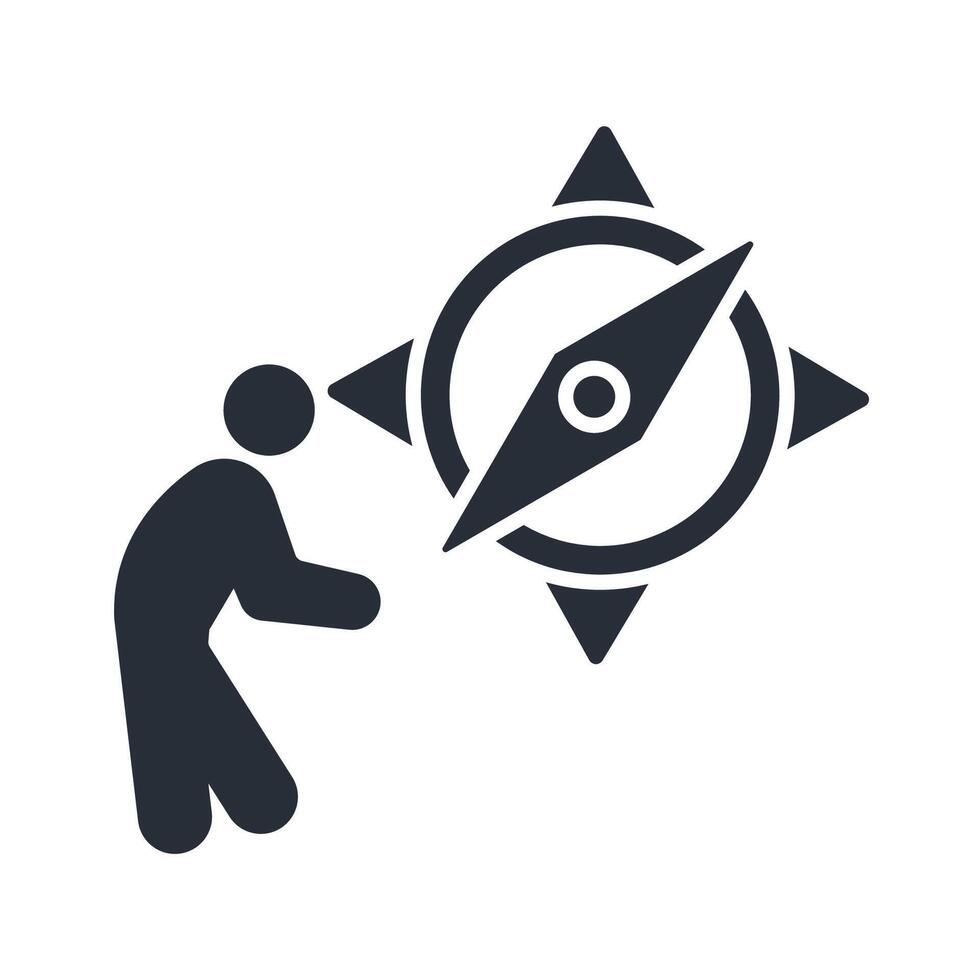 explore icon. .Editable stroke.linear style sign for use web design,logo.Symbol illustration. vector