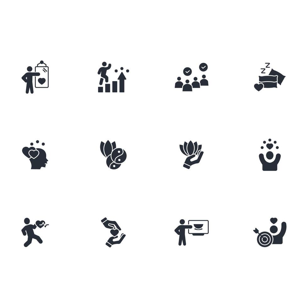 Wellness icon set..Editable stroke.linear style sign for use web design,logo.Symbol illustration. vector