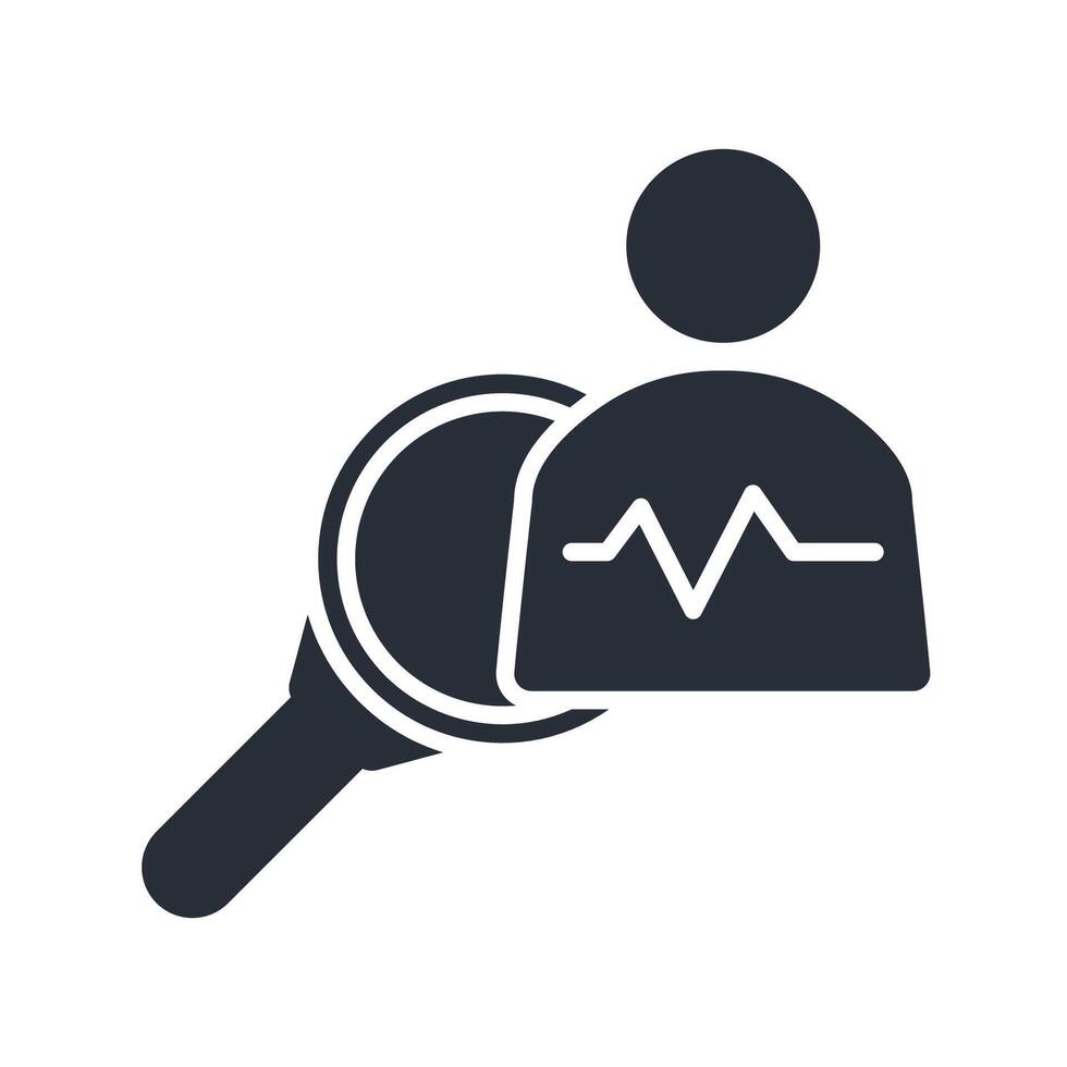 diagnosis icon. .Editable stroke.linear style sign for use web design,logo.Symbol illustration. vector