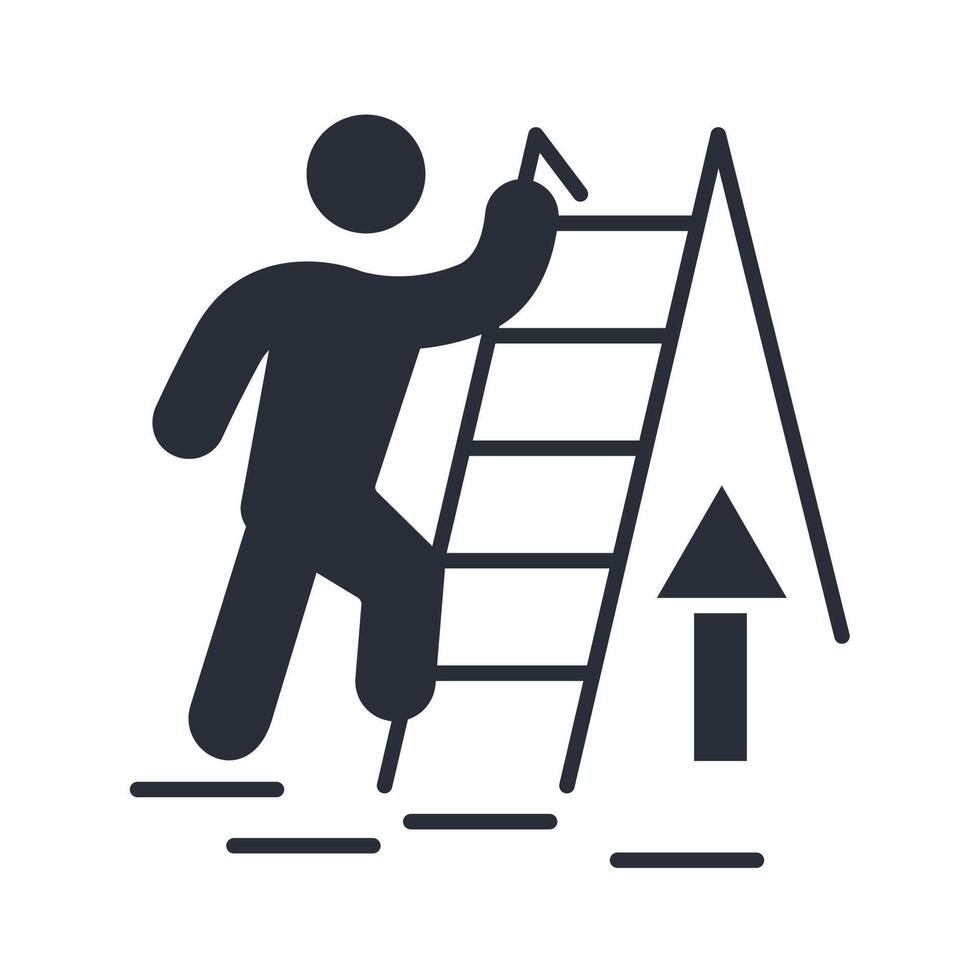ladder icon. .Editable stroke.linear style sign for use web design,logo.Symbol illustration. vector