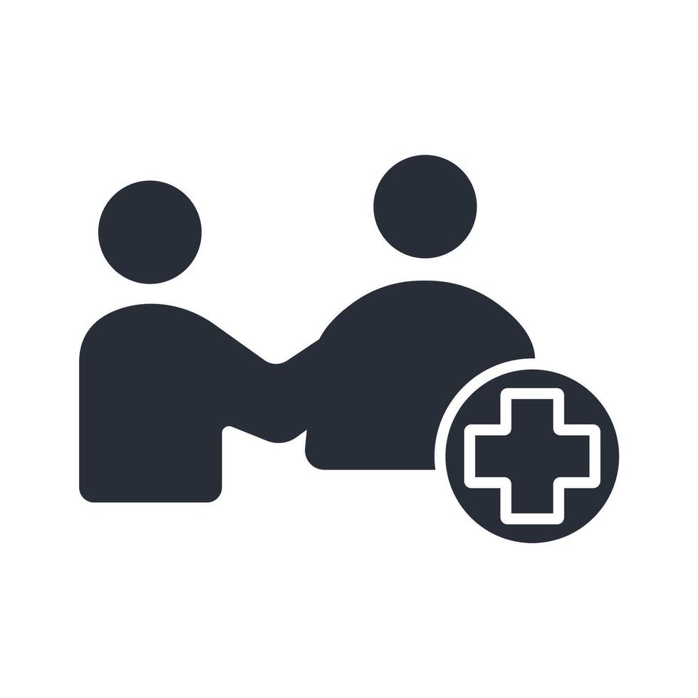 patient icon. .Editable stroke.linear style sign for use web design,logo.Symbol illustration. vector
