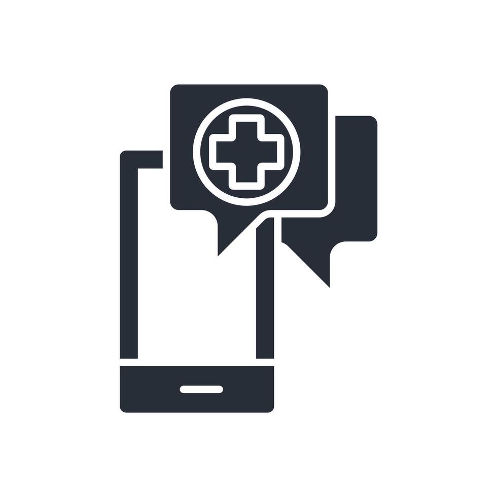 medical apps icon. .Editable stroke.linear style sign for use web design,logo.Symbol illustration. vector