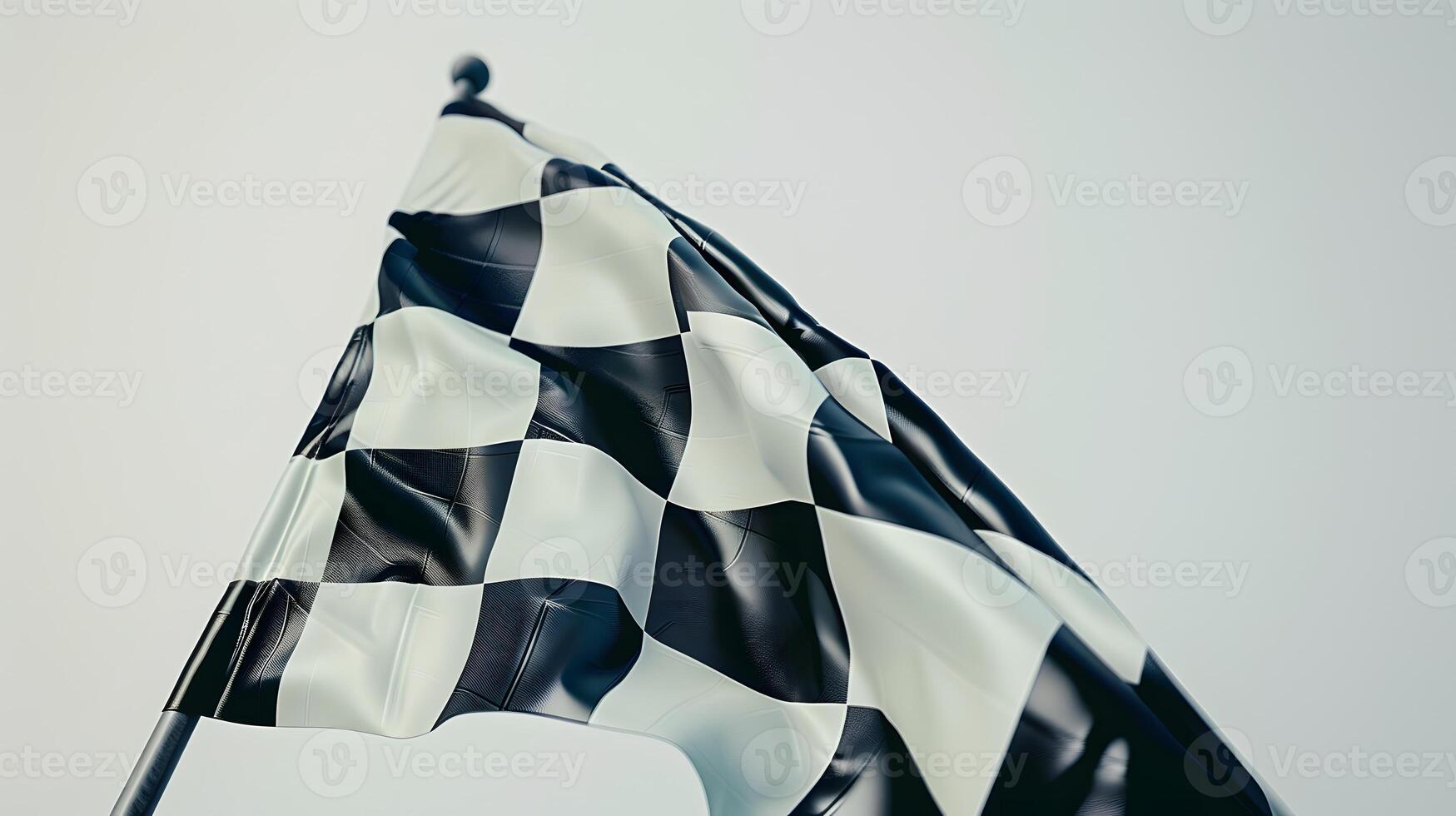 Flowing Checkered Racing Flag photo