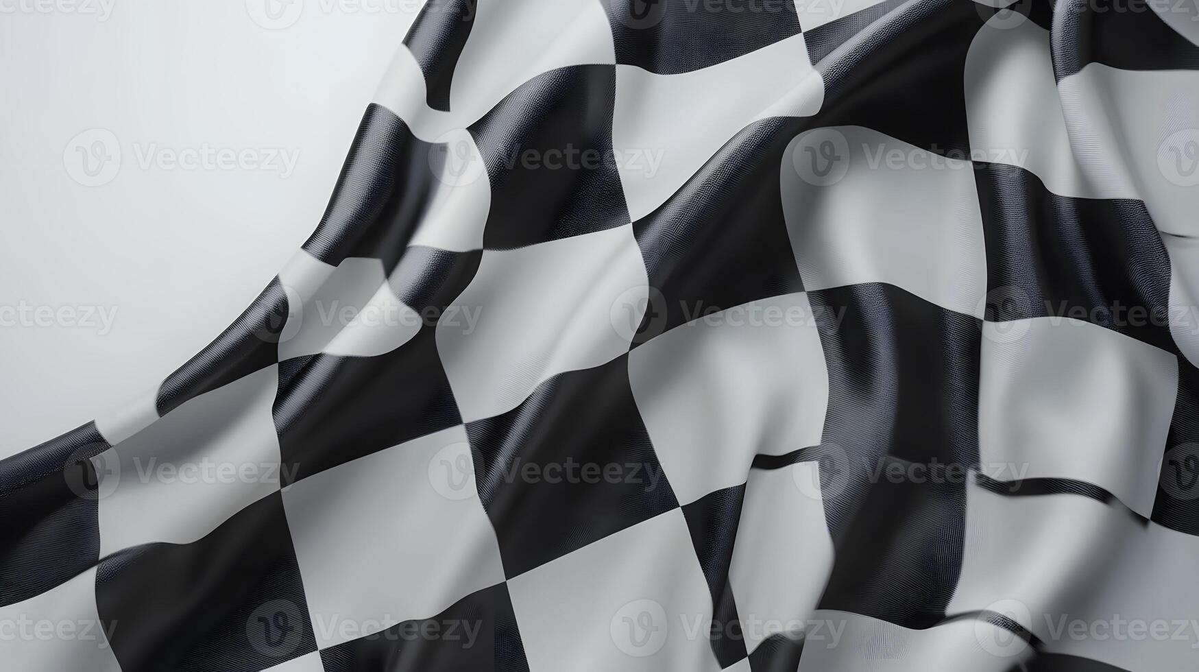 Flowing Checkered Racing Flag photo
