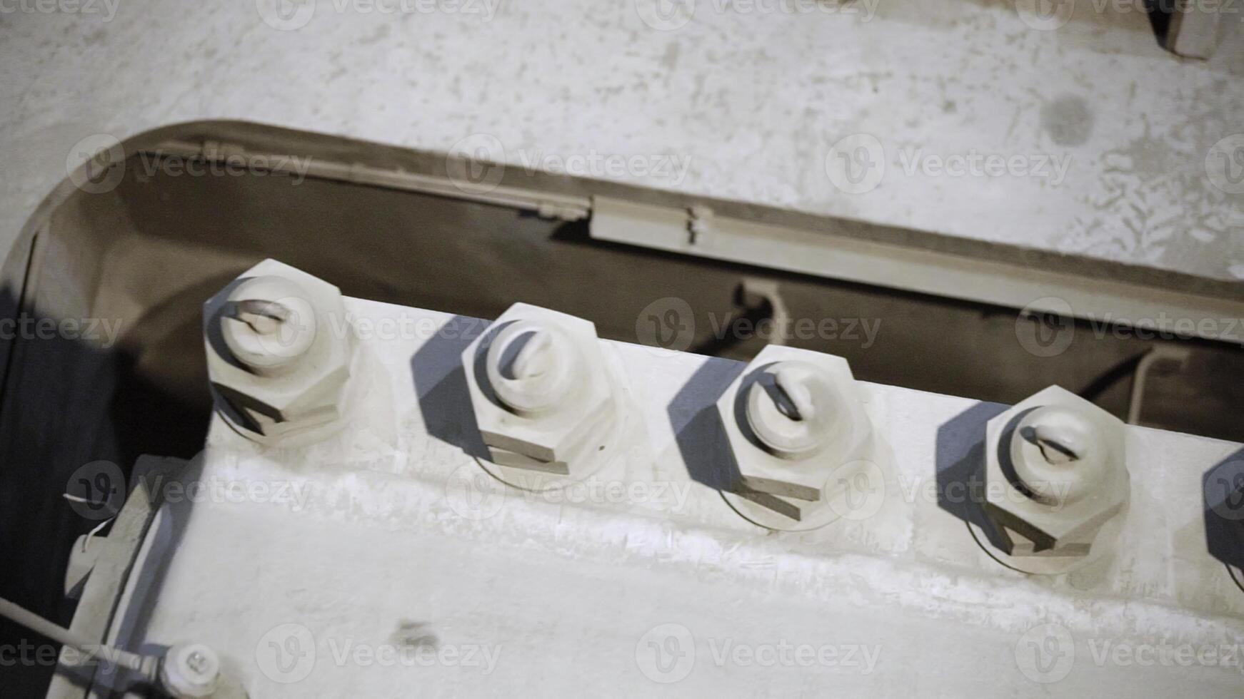 Close Up of an Industrial Machinery Component and Its Functions and Applications. Stock Clip photo