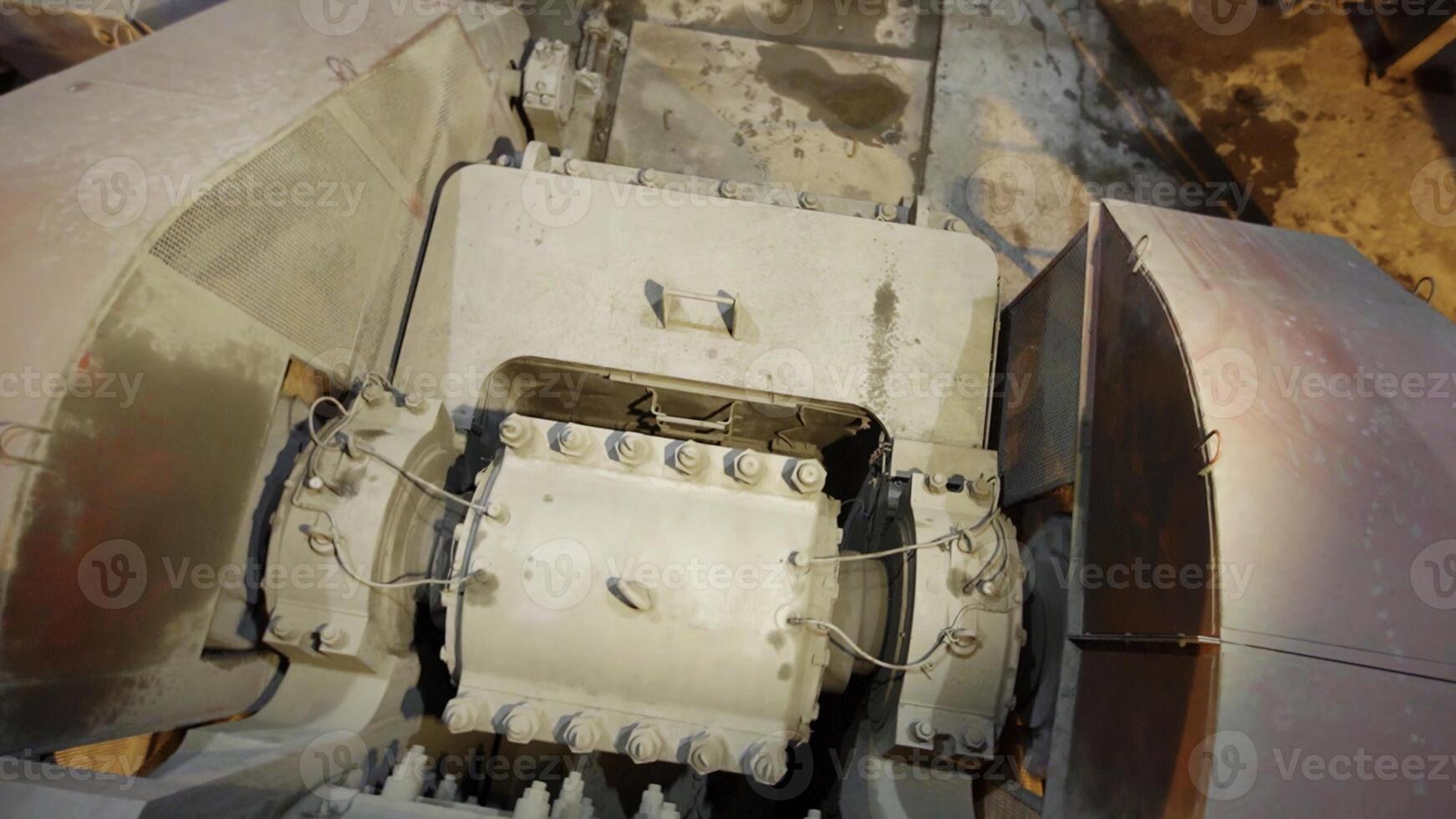 A Comprehensive Overview of Industrial Machinery Including All Detailed Components and Parts. Stock Clip photo