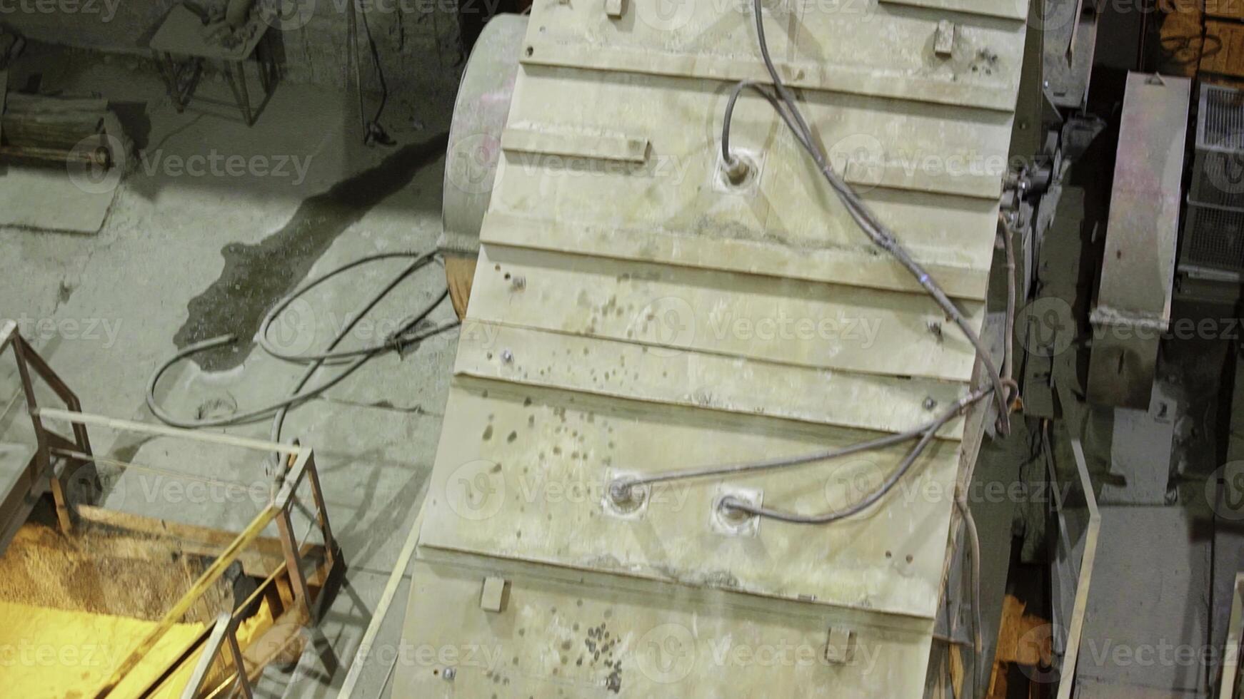 Industrial Machinery utilized within a Quarry Setting, focusing on efficiency and safety. Stock Clip photo