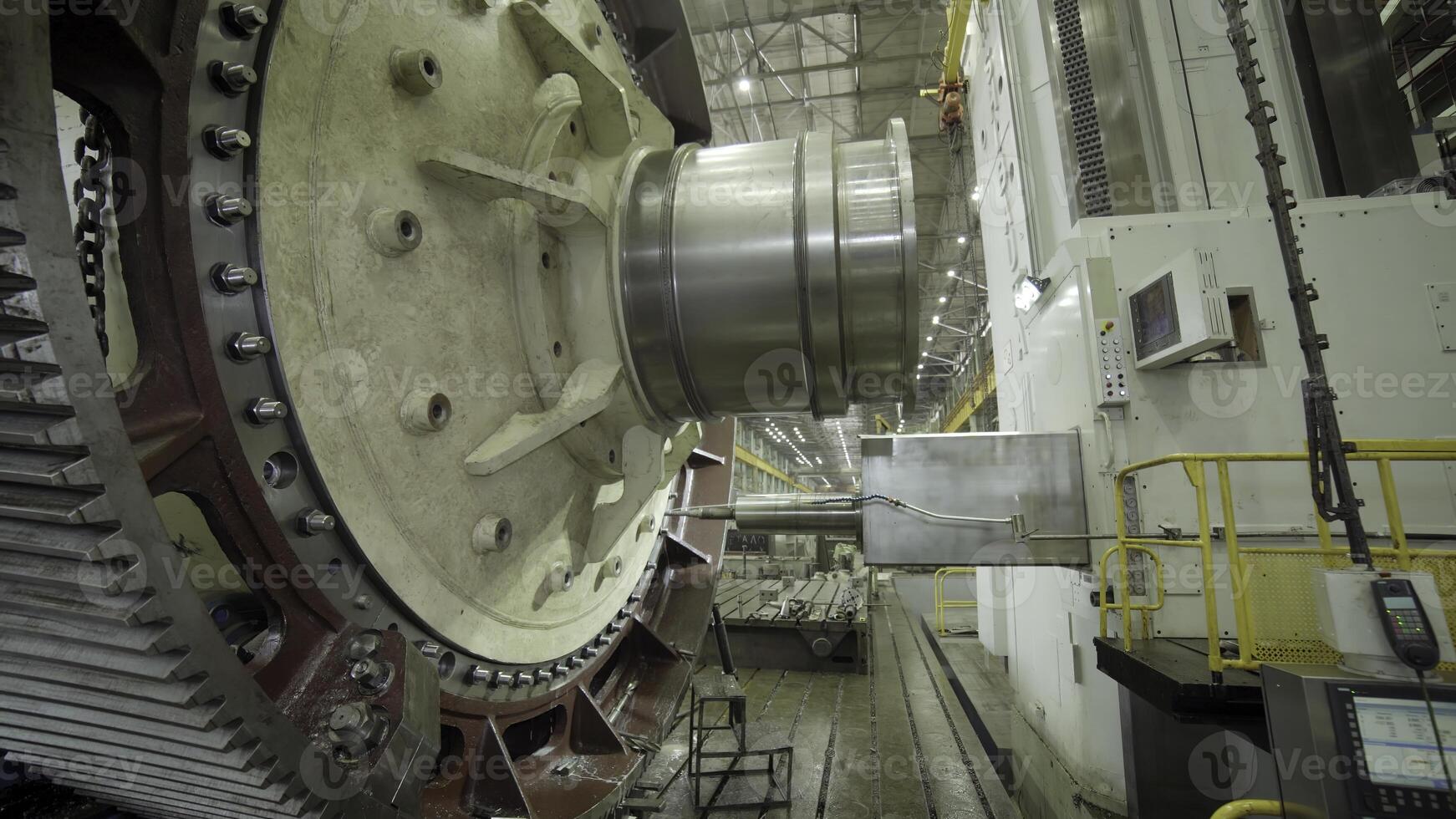 Industrial Machinery Functioning Effectively at a Manufacturing Facility with Precision. Stock Clip photo