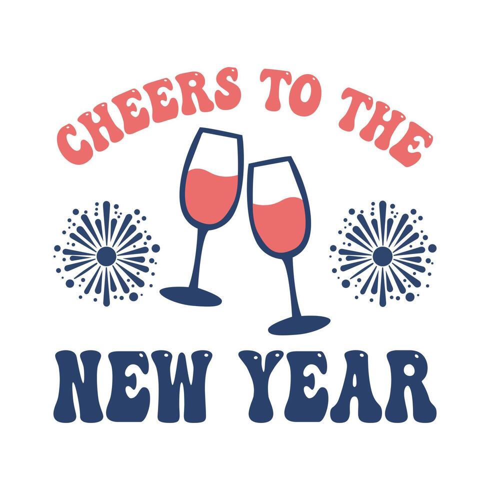 Joyful 2025 Happy New Year Typography Design vector