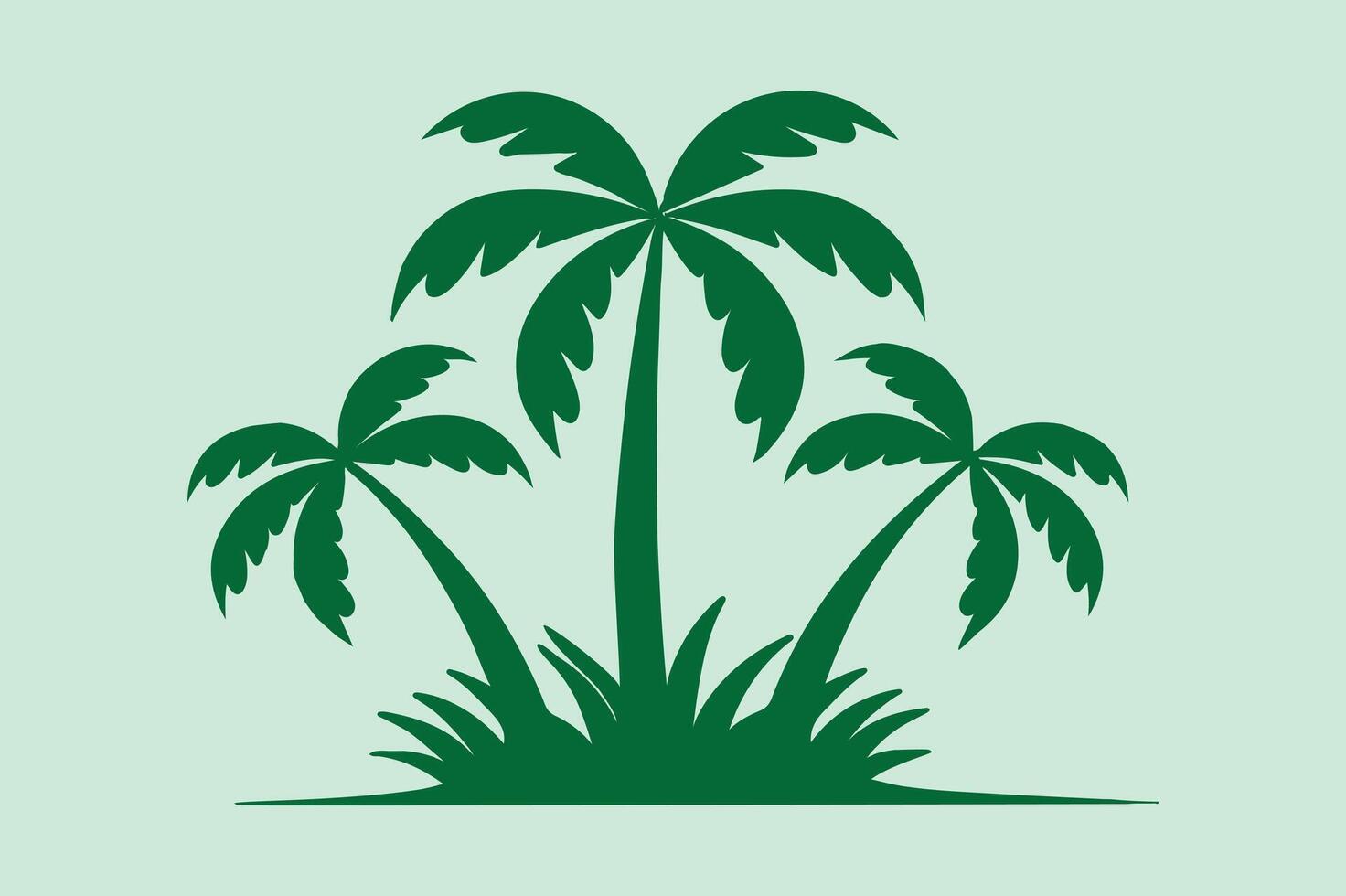 Palam tree Illustration design vector