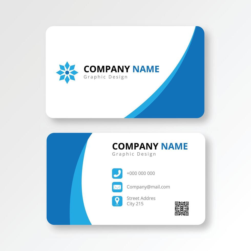 Professional Elegant green and white Modern Business Card Design Template vector