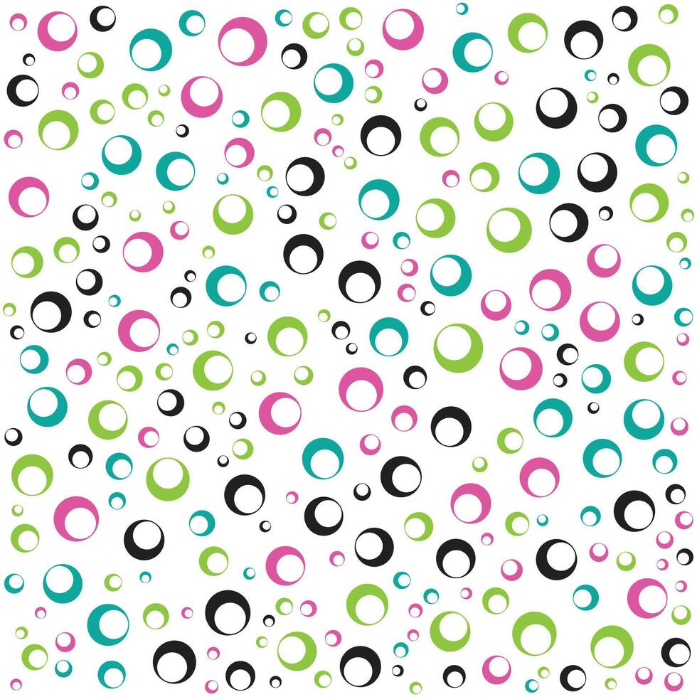 Circles seamless Abstract random pattern design. vector