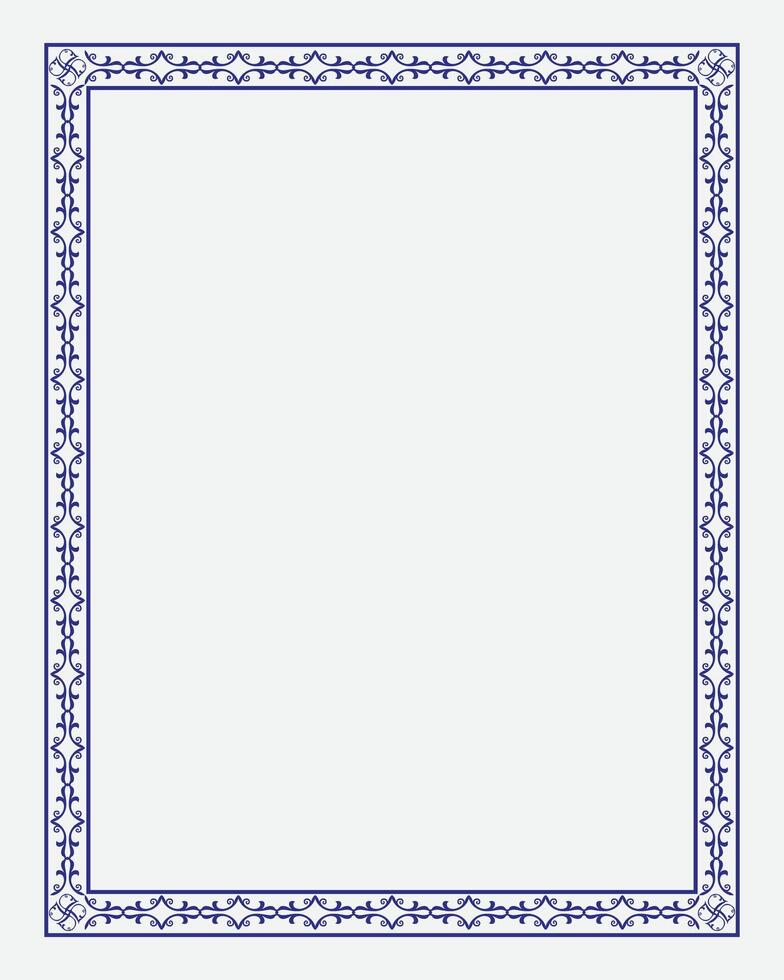 Ornamental label and vintage frames set isolated on white background. Decorative frame. vector