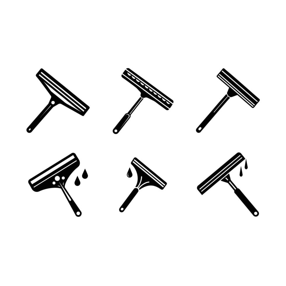 Wiper and Linocut Silhouette Design for Creative Projects vector