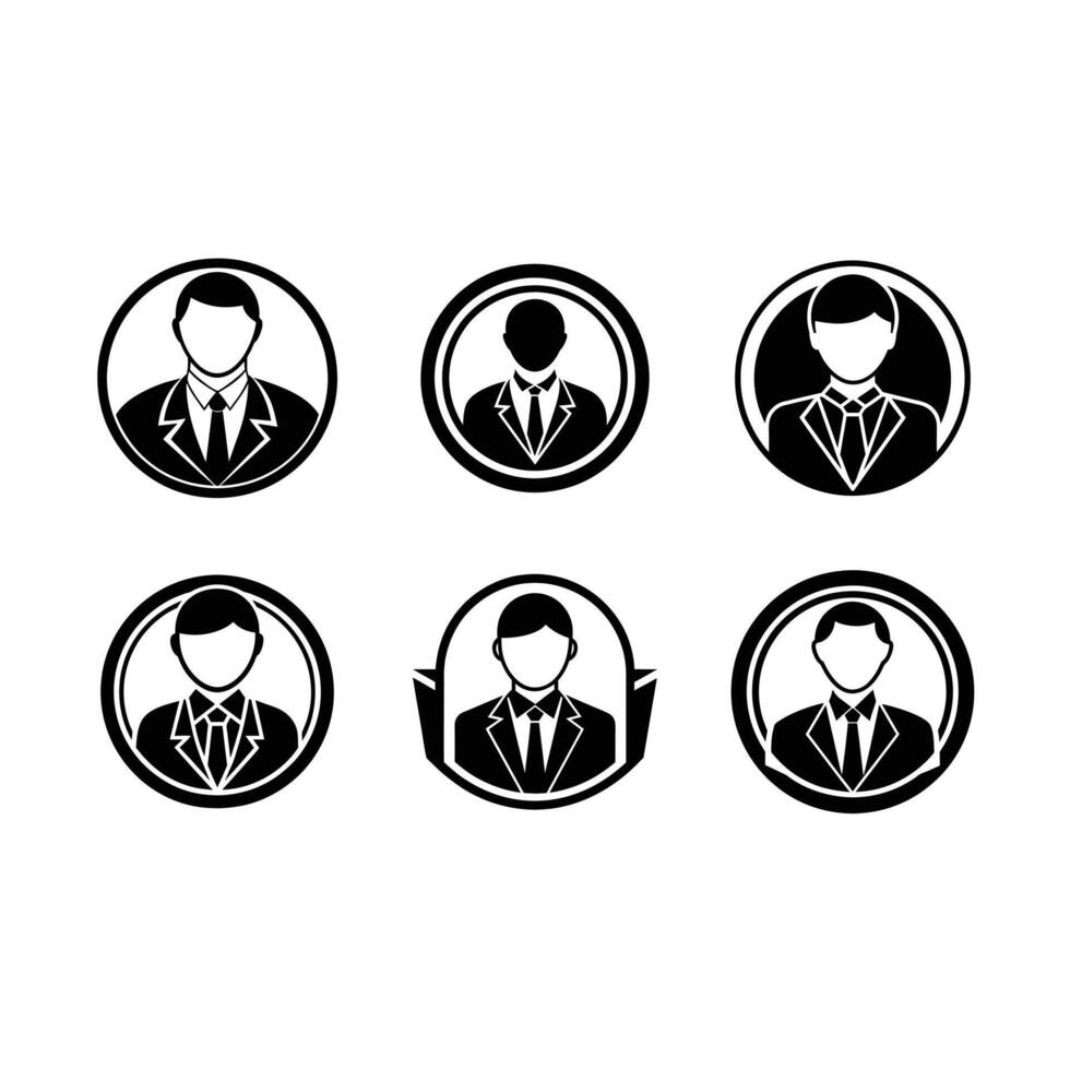Unique Hiring Icon - and Linocut Silhouette Design vector
