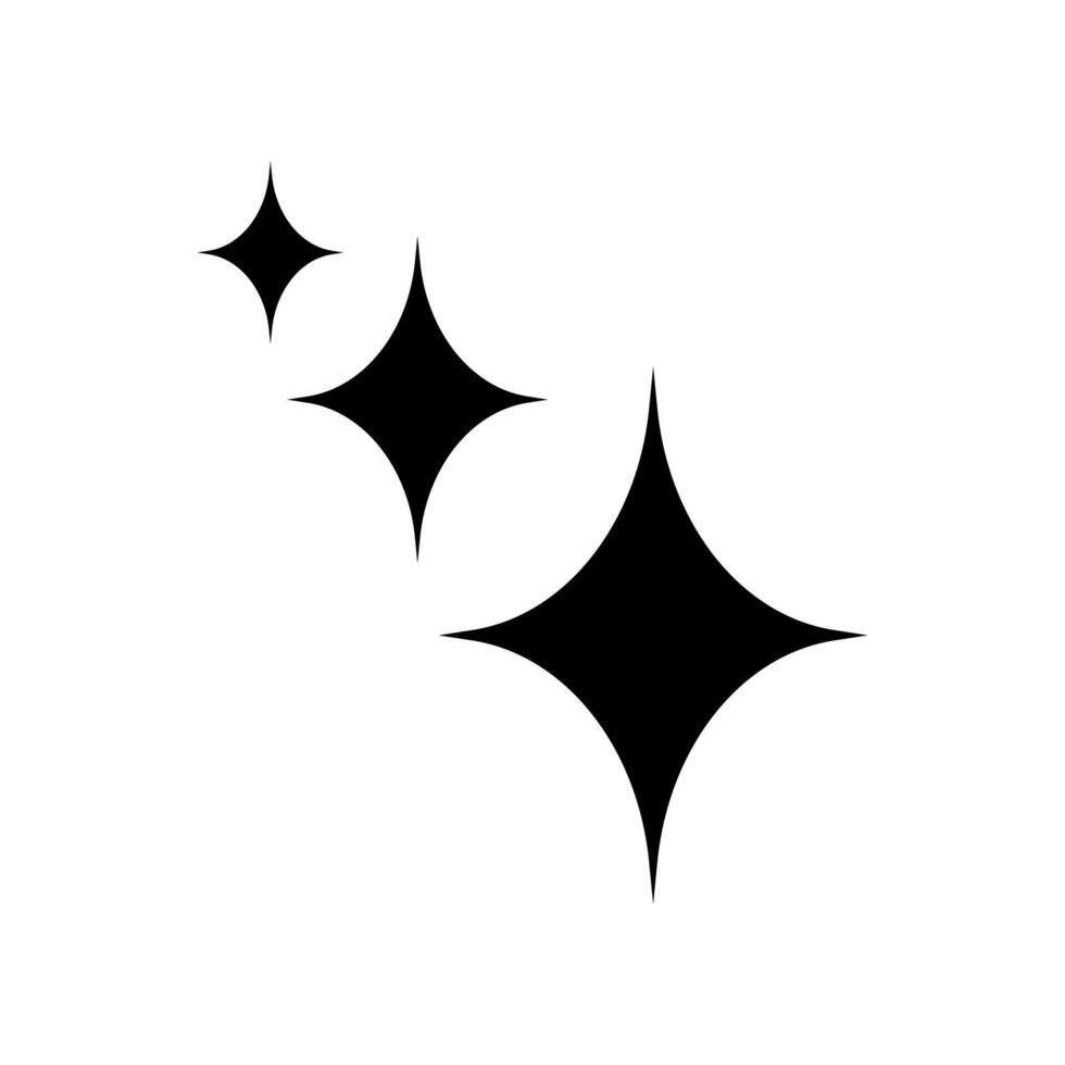 Shine icon. Twinkle star icon. Clean star icon. vector