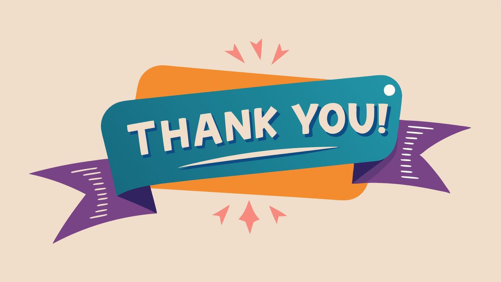 Thank you speech bubble banner. Can be used for business, marketing and advertising. vector