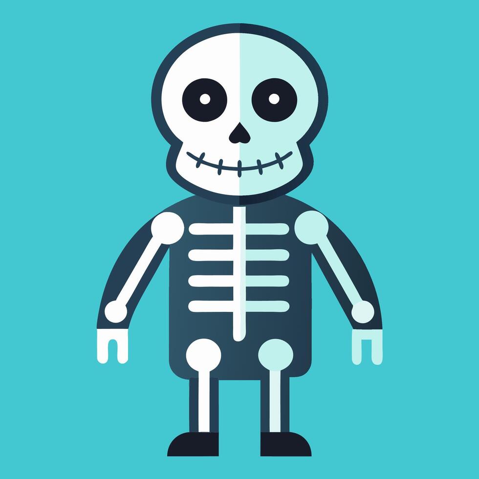 Cartoon Skeleton Character for Halloween vector