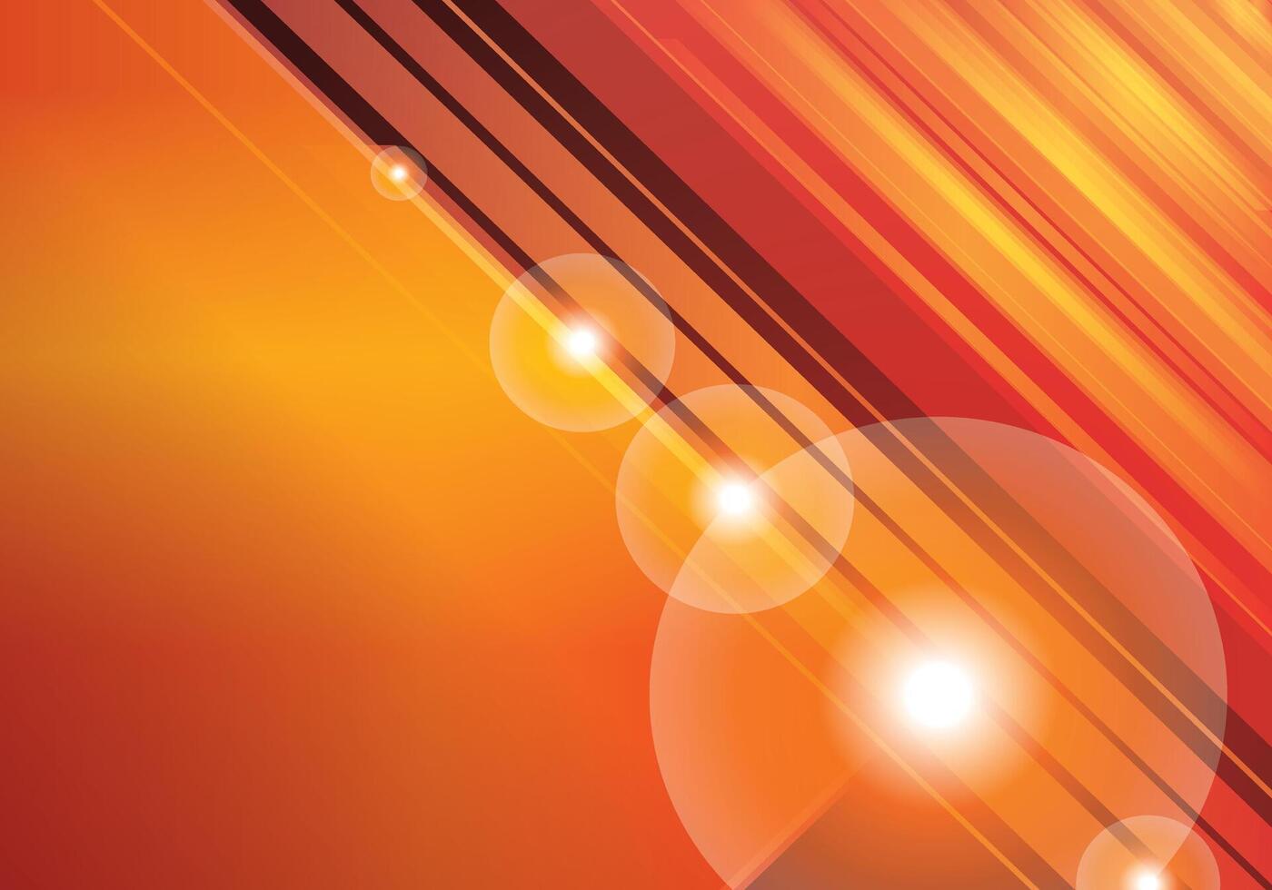 Vibrant Abstract Orange Light Rays Background vector