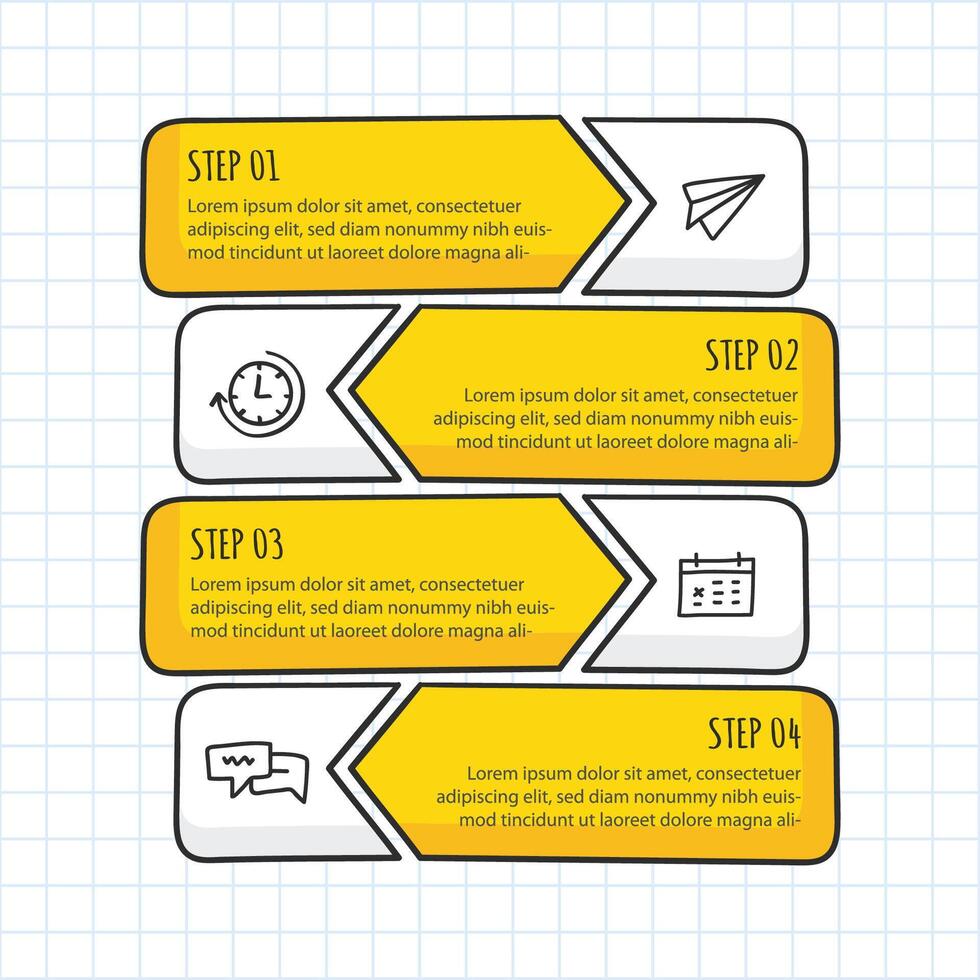 Steps to create an effective marketing strategy highlighted in a colorful infographic layout vector