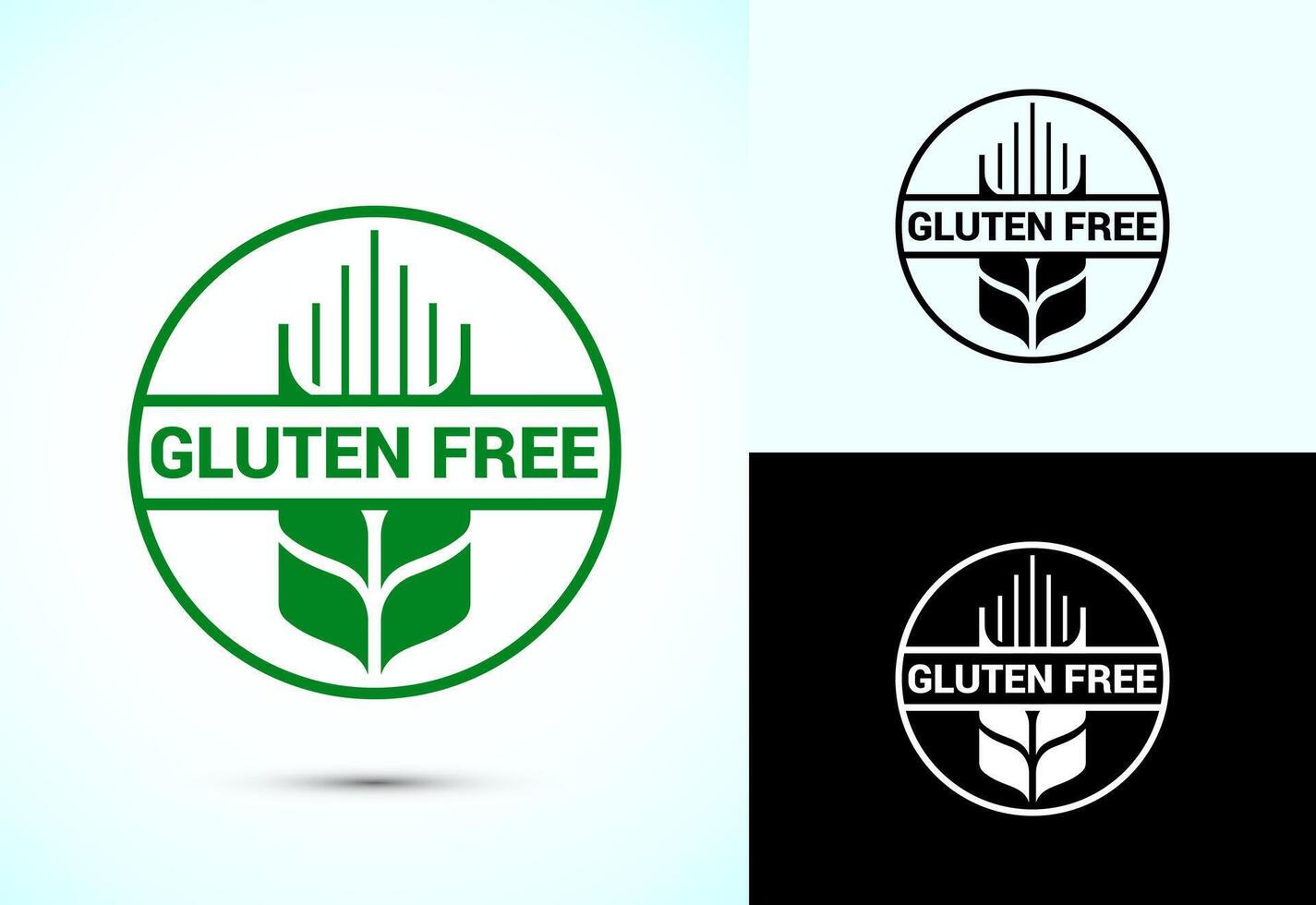 Gluten Free Icon Design Illustration, Non Gluten Food Sign For Apps And Websites vector