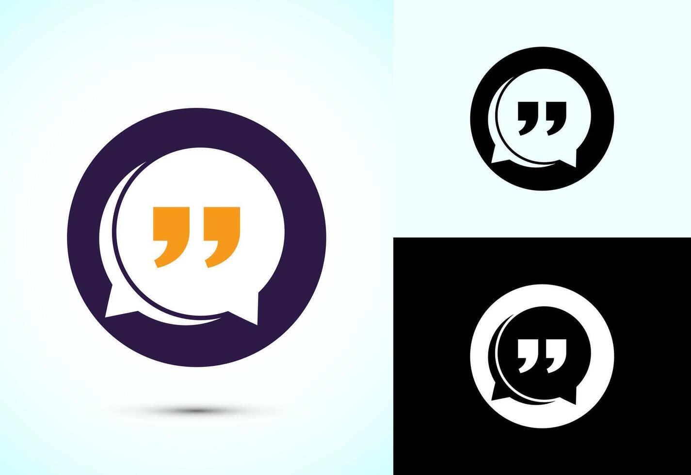 Testimonial icon, Quote icon, Quotation mark vector