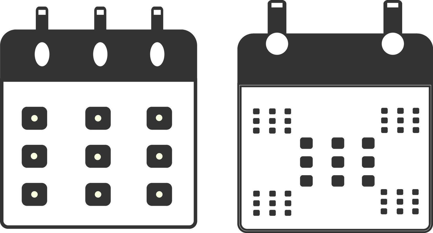 High quality illustration icon, outline,Linear outline calendar icons for website ,, vector