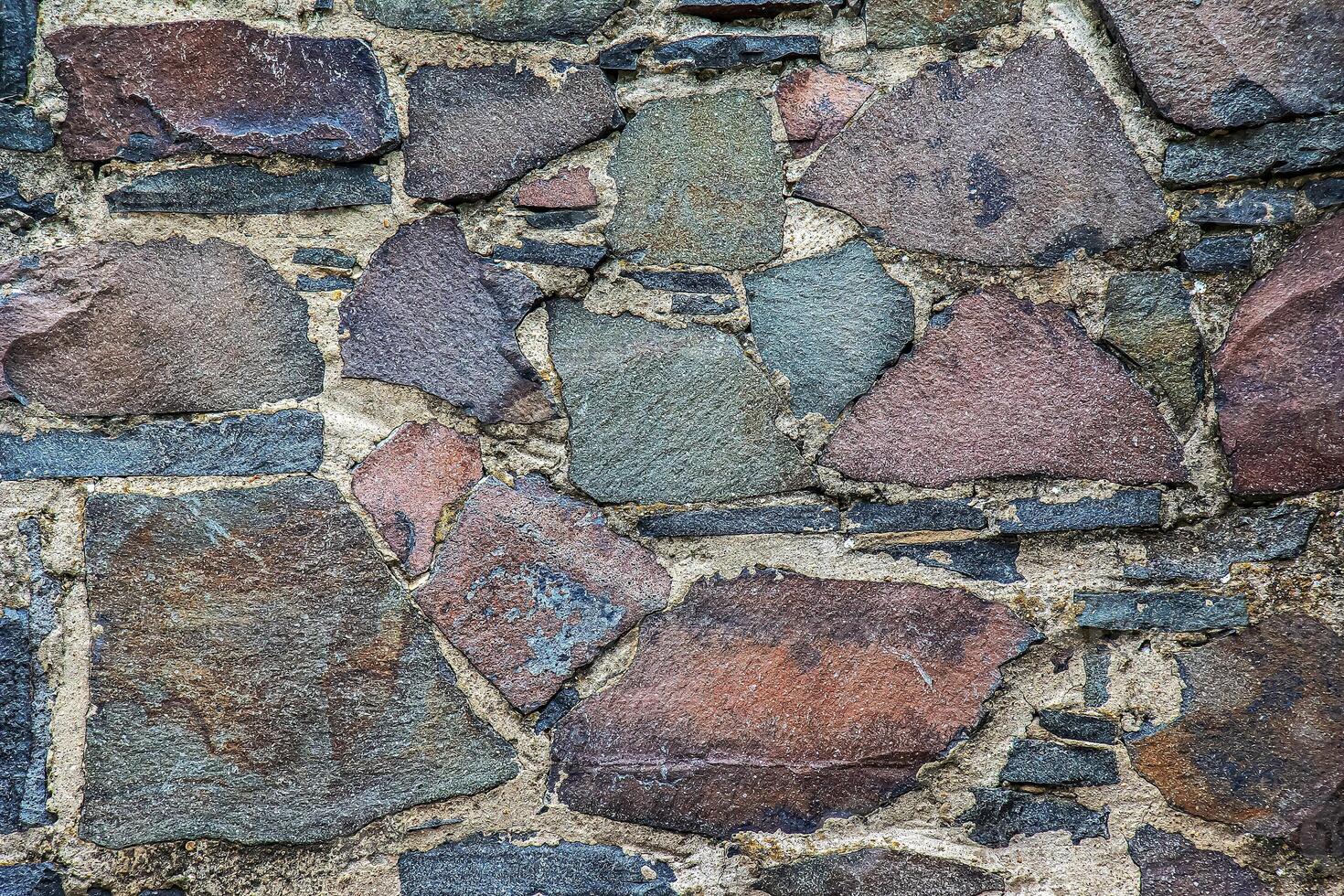 Old stone wall in Nitra grad in Slovakia. Texture or background photo