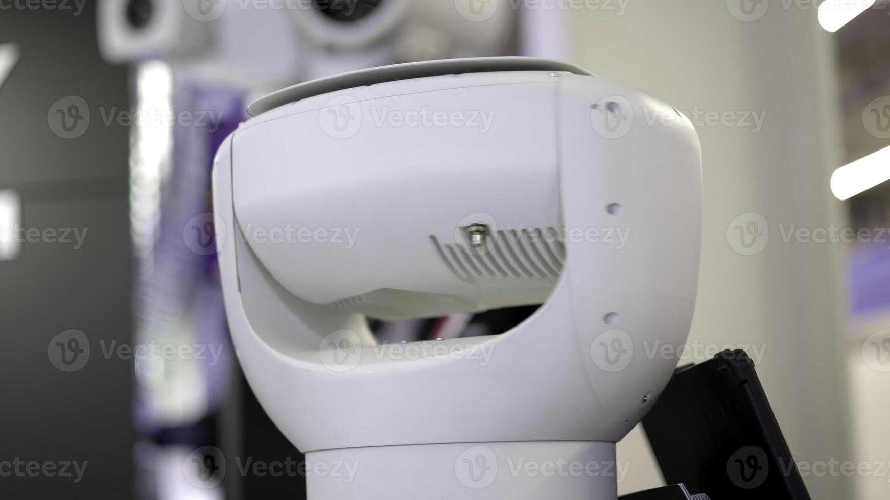 Innovative and Groundbreaking Futuristic Robot Design Featured at Tech Convention Event. Media photo